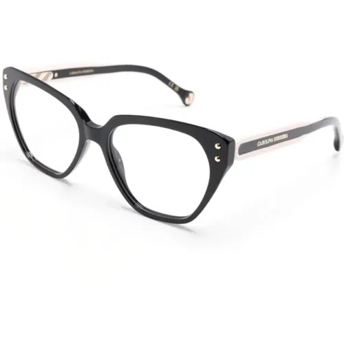 Schwarze Optische Brille, vielseitig und stilvoll,Braun/Havanna Optische Brille - Carolina Herrera - Modalova