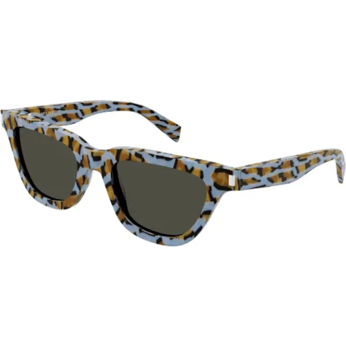 Blaue Sonnenbrille für Frauen - Saint Laurent - Modalova