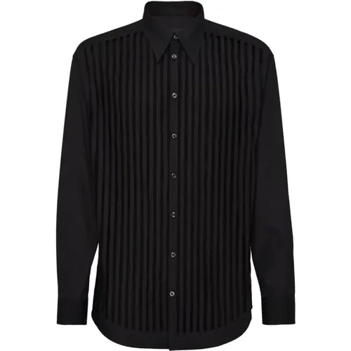 Casual Shirts, male, , Size: L Vertical Striped Shirt - Dsquared2 - Modalova