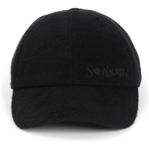 Luxurious Cashmere Hat , female, Sizes: 57 CM, 59 CM - Saint Laurent - Modalova