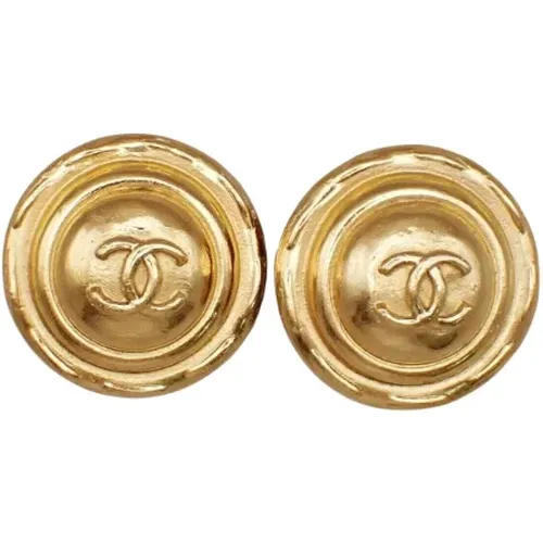 Pre-owned Jewellery, female, , Size: ONE SIZE Pre-owned Metal earrings - Chanel Vintage - Modalova