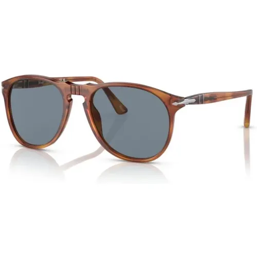 Sunglasses, unisex, , Size: ONE SIZE Retro Sunglasses Black Frame - Persol - Modalova