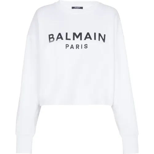 Paris weatshirt , Damen, Größe: S - Balmain - Modalova