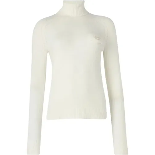 Turtlenecks, female, , Size: S Ribbed Hooded Sweater - Liu Jo - Modalova