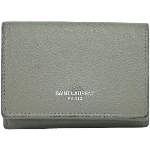 Pre-owned Wallets, female, , Size: ONE SIZE Pre-owned Leather wallets - Yves Saint Laurent Vintage - Modalova