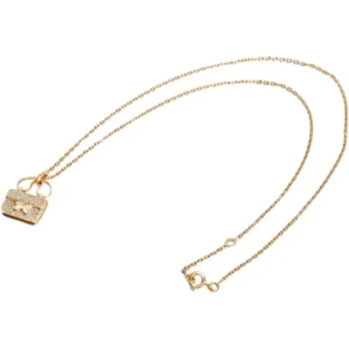 Pre-owned Jewellery, female, , Size: ONE SIZE Pre-owned Rose Gold necklaces - Hermès Vintage - Modalova