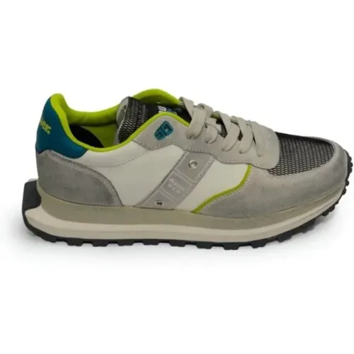Leather/Suede Running Shoes , male, Sizes: 10 UK, 9 UK, 11 UK, 6 UK - Blauer - Modalova