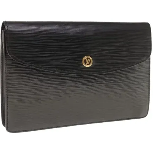 Pre-owned Leather clutches , female, Sizes: ONE SIZE - Louis Vuitton Vintage - Modalova