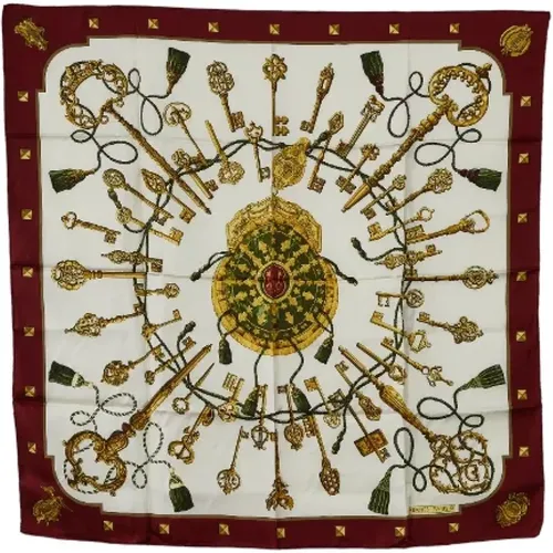 Pre-owned Scarves, female, , Size: ONE SIZE Pre-owned Canvas scarves - Hermès Vintage - Modalova