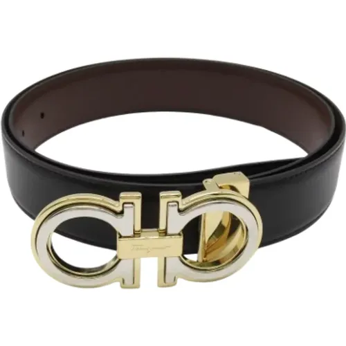 Pre-owned Belts, male, , Size: ONE SIZE Pre-owned Leather belts - Salvatore Ferragamo Pre-owned - Modalova