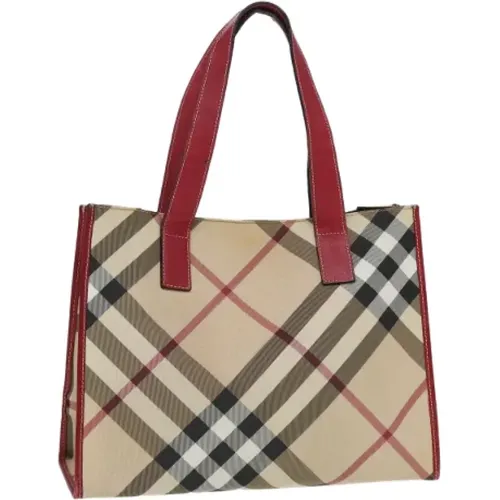 Pre-owned Tote Bags, female, , Size: ONE SIZE Pre-owned Canvas handbags - Burberry Vintage - Modalova