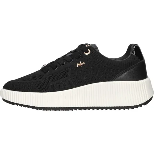 Niedrige Sneakers Nina schwarz Textil , Damen, Größe: 37 EU - Mexx - Modalova