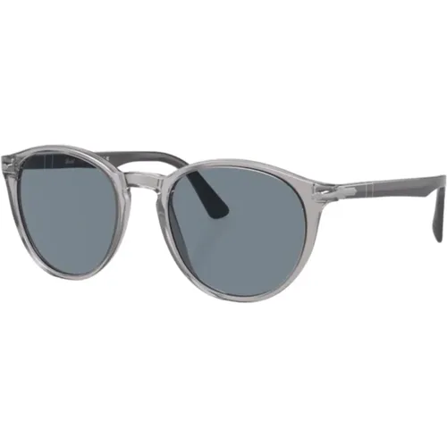 Sunglasses, male, , Size: 52 MM Transparent Grey Sungles - Persol - Modalova