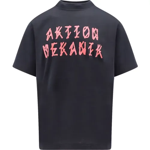 Ribbed Crew-Neck T-Shirt , male, Sizes: M, L - 44 Label Group - Modalova