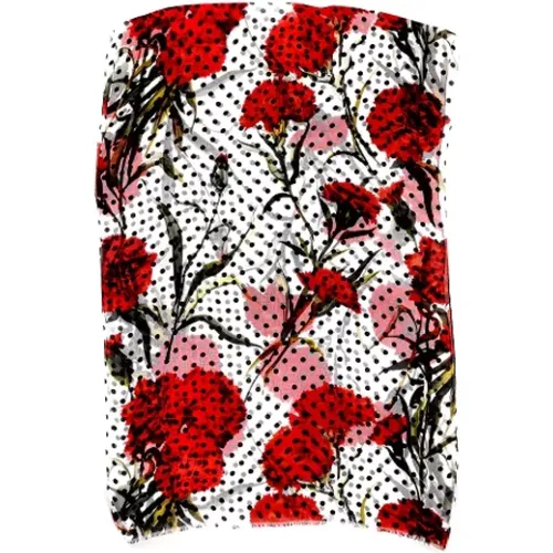 Pre-owned Scarves, female, , Size: ONE SIZE Pre-owned Silk scarves - Dolce & Gabbana Pre-owned - Modalova