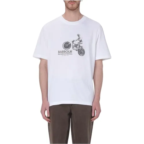 T-Shirts, male, , Size: XL International Motorcycle Tee - Barbour - Modalova