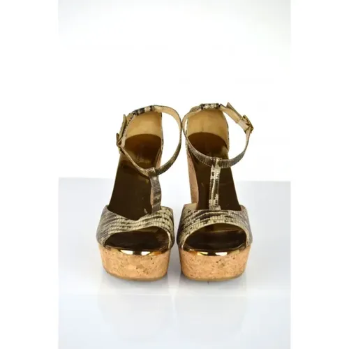 Pre-owned Leather sandals , female, Sizes: 9 UK - Jimmy Choo Pre-owned - Modalova