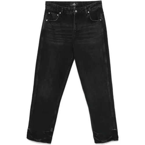 Schwarze Straight Leg Denim Hose - REPRESENT - Modalova