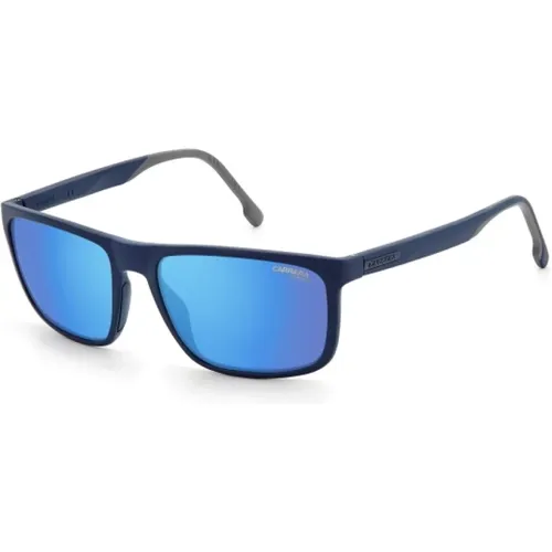 Blaue Resin-Sonnenbrille für Männer , Herren, Größe: 58 MM - Carrera - Modalova