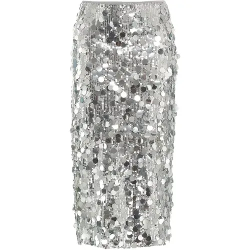 Silver Skirt Aw24 Women's Fashion , female, Sizes: XS, 2XS, S - Semicouture - Modalova