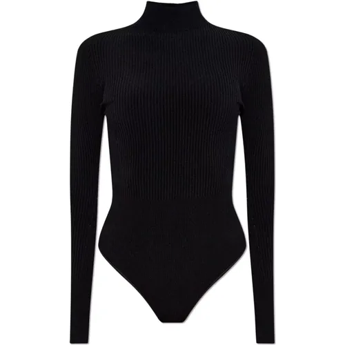 Body, female, , Size: XS Ribbed Bodysuit - Alaïa - Modalova