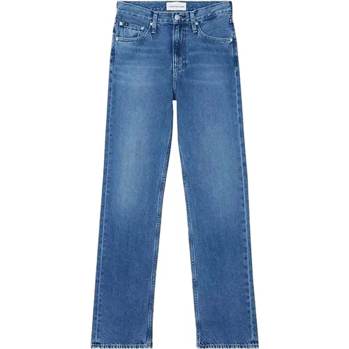 High Rise Straight Jeans - Calvin Klein - Modalova