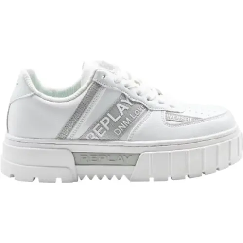 Fashion Sneakers with Disco Shield , female, Sizes: 8 UK, 5 UK - Replay - Modalova