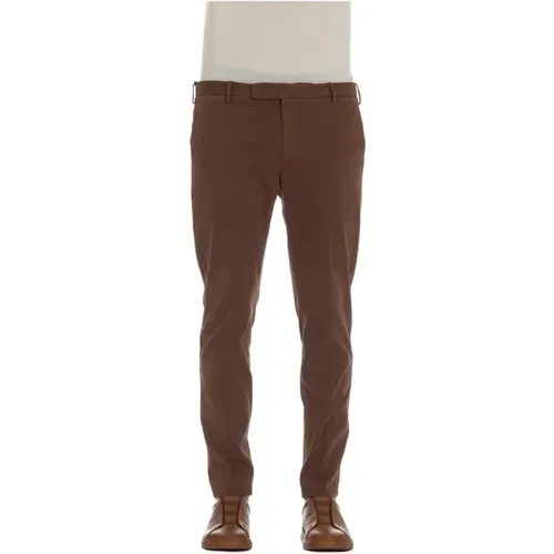 Chinos, male, , Size: XL Tailored Trousers Zip Closure - PT Torino - Modalova