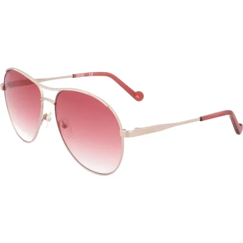 Sonnenbrille Silber Pink Verlauf - Liu Jo - Modalova