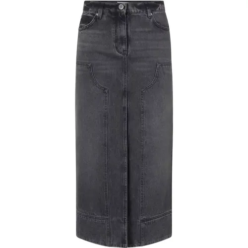 Schwarzer Denim-Rock Gregoriana-Stil - pinko - Modalova