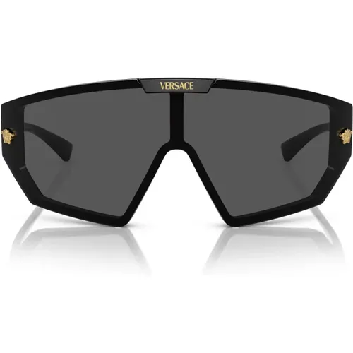 Unisex Masken Stil Sonnenbrille , unisex, Größe: 54 MM - Versace - Modalova