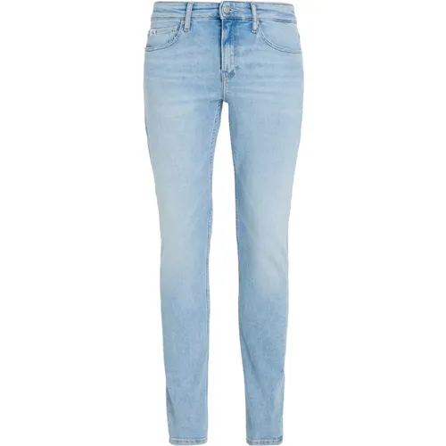 Slim Fit Denim Jeans , Herren, Größe: W28 L32 - Calvin Klein Jeans - Modalova