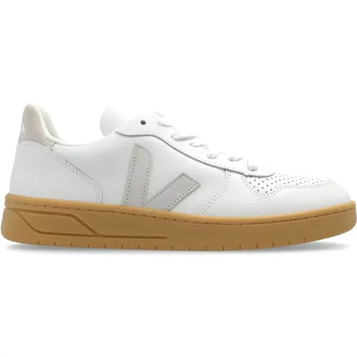 Sneakers V-10 Leder , Damen, Größe: 40 EU - Veja - Modalova