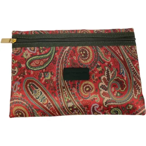 Clutches, female, , Size: ONE SIZE Small Patterned Makeup Bag - ETRO - Modalova