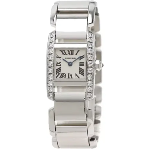 Pre-owned White Gold watches , female, Sizes: ONE SIZE - Cartier Vintage - Modalova