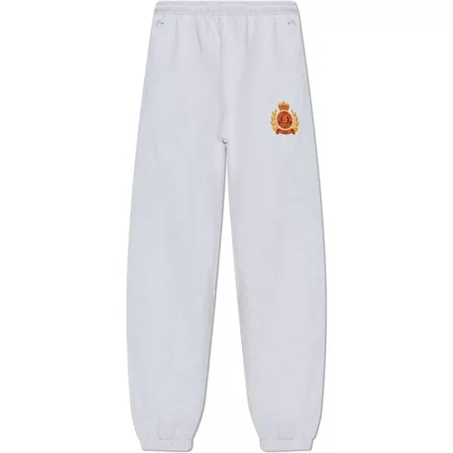 Sweatpants, male, , Size: S Sweatpants from the New York Crest collection - Sporty & Rich - Modalova