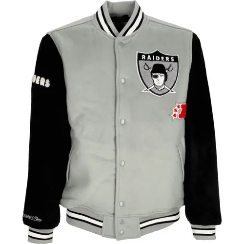 Bomber Jackets, male, , Size: XL Oakland Raiders Legacy Varsity Jacket - Mitchell & Ness - Modalova