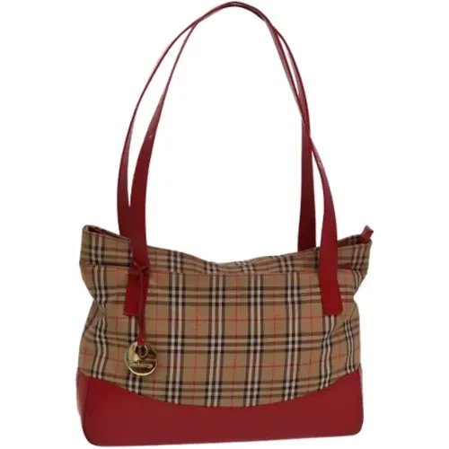 Pre-owned Canvas schultertasche , Damen, Größe: ONE Size - Burberry Vintage - Modalova