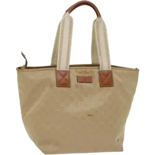 Pre-owned Tote Bags, female, , Size: ONE SIZE Pre-owned Canvas gucci-bags - Gucci Vintage - Modalova