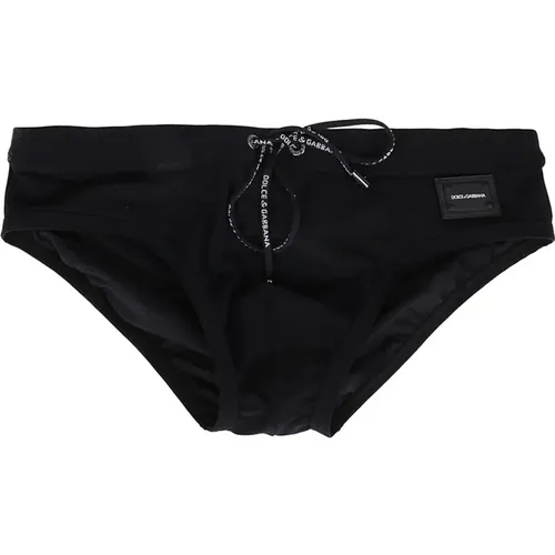 Logo Badehose für Herren , Herren, Größe: 2XL - Dolce & Gabbana - Modalova