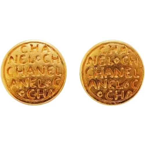 Pre-owned Jewellery, female, , Size: ONE SIZE Pre-owned Fabric earrings - Chanel Vintage - Modalova