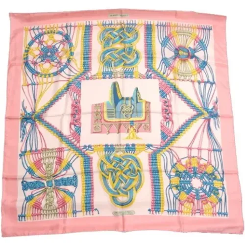 Pre-owned Scarves, female, , Size: ONE SIZE Pre-owned Silk scarves - Hermès Vintage - Modalova