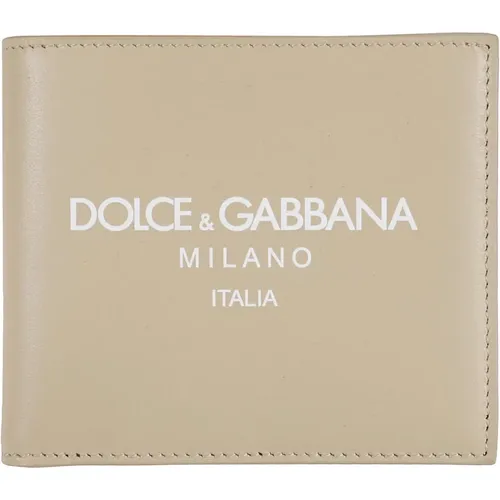 Luxuriöse Lederbrieftasche für Männer - Dolce & Gabbana - Modalova