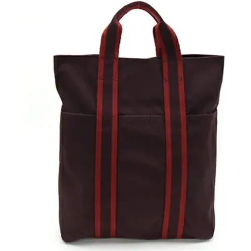 Pre-owned Burgundy cotton Hermès bag , unisex, Sizes: ONE SIZE - Hermès Vintage - Modalova