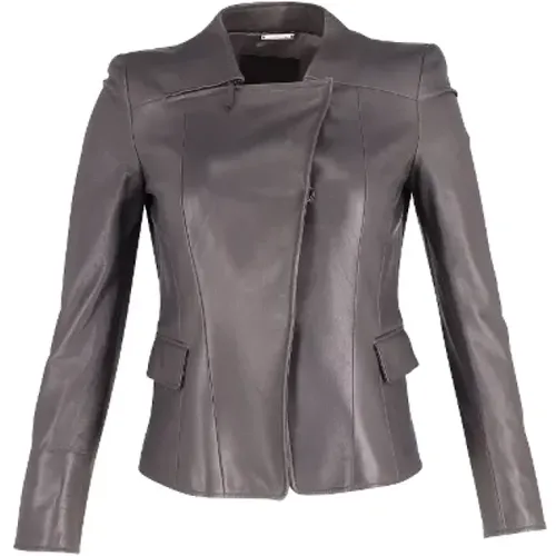 Pre-owned Leather outerwear , female, Sizes: XL - Armani Pre-owned - Modalova