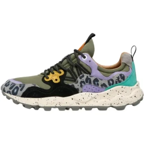 Outdoor Sneaker with Animal Print , female, Sizes: 6 UK, 4 UK, 3 UK - Flower Mountain - Modalova