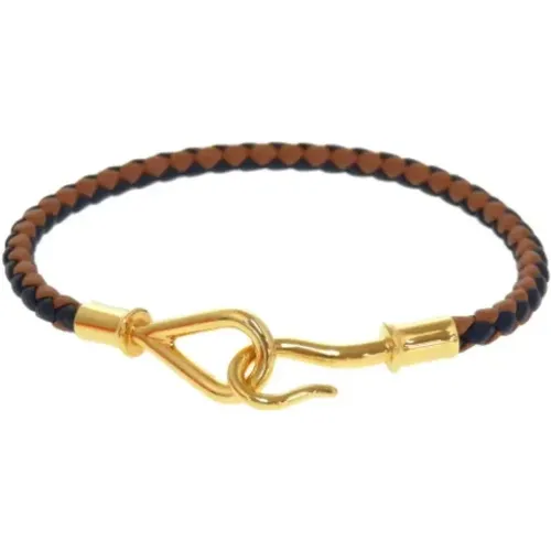 Pre-owned Jewellery, female, , Size: ONE SIZE Pre-owned Leather bracelets - Hermès Vintage - Modalova