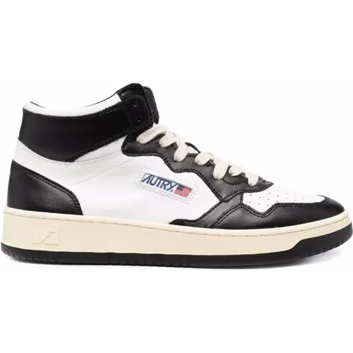 High-Top Leather Sneakers , male, Sizes: 10 UK - Autry - Modalova