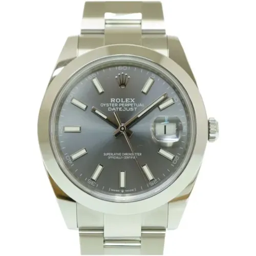 Pre-owned Stainless Steel watches , male, Sizes: ONE SIZE - Rolex Vintage - Modalova