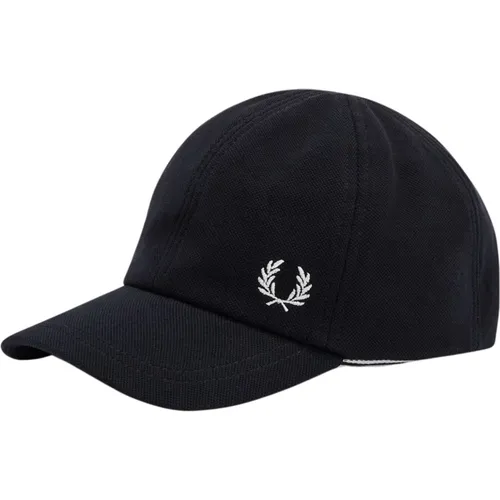 Caps, male, , Size: ONE SIZE Classic Pique Cap - Fred Perry - Modalova